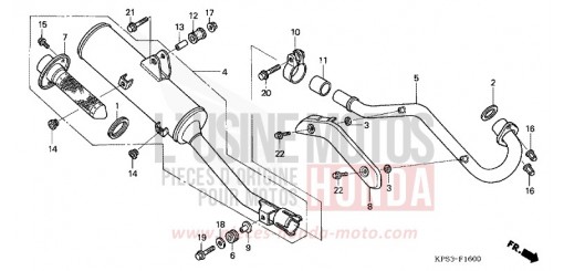 EXHAUST MUFFLER CRF230F7 de 2007